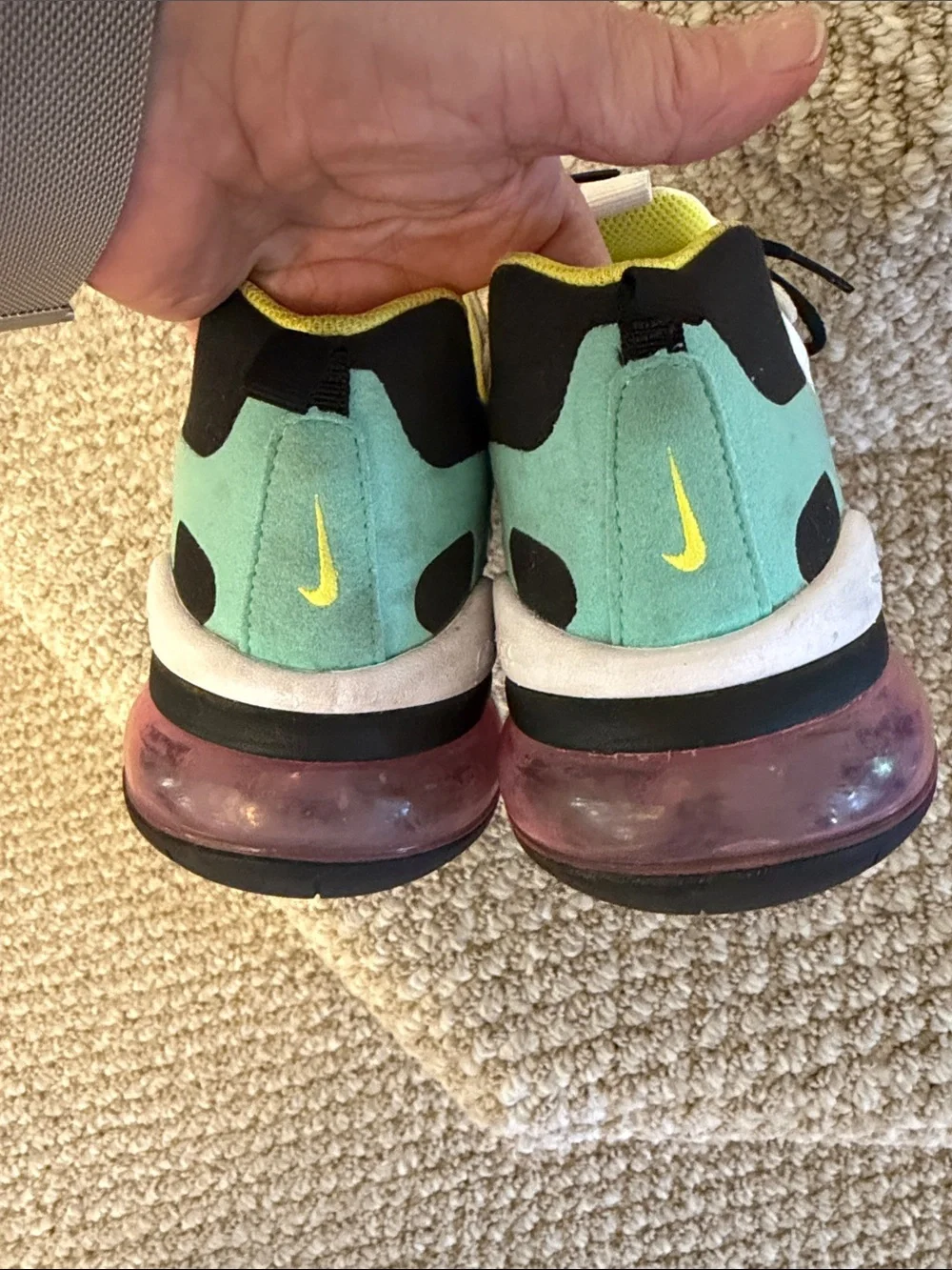 Nike Kids Sneakers - White, Purple & Yellow